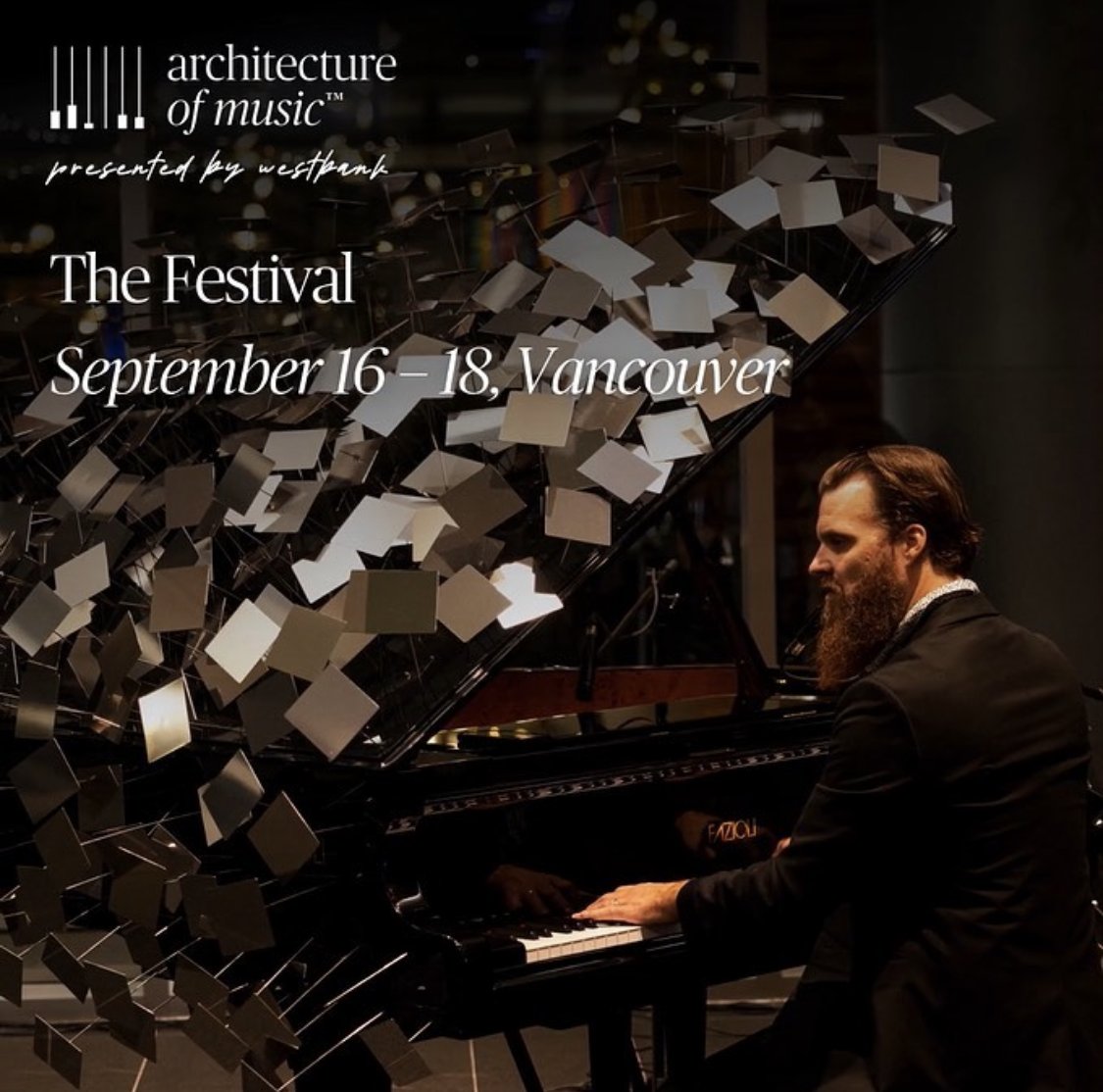 The Architecture of Music Festival marks an annual tradition of celebrating the beauty of music and architecture. Join us Sept. 16-18 for performances by artists Nicolas Horvath, Melani Mestre and Clémence de Forceville:
architectureofmusic.ca/festival/