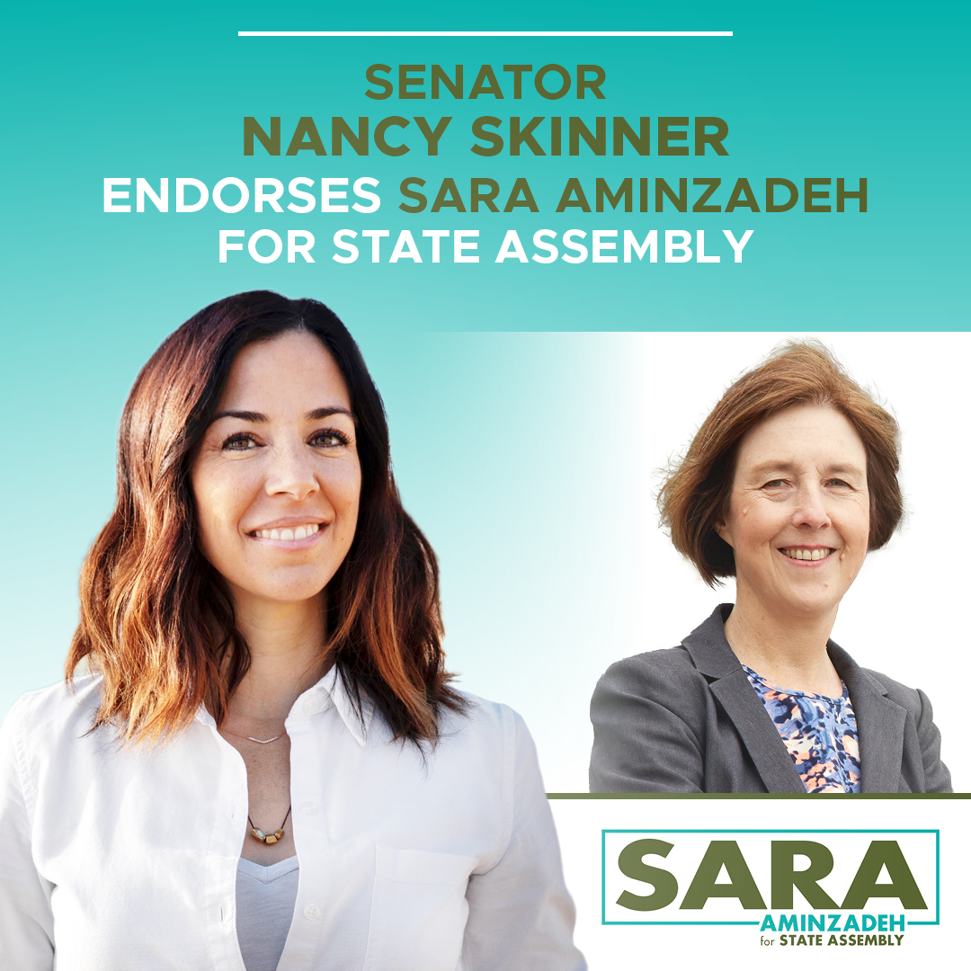 saraminzadeh's tweet image. Honored to have the endorsement of @NancySkinnerCA, who provides critical leadership across the Bay Area and state as the vice-chair of the Democratic Legislative Women's Caucus and as an energy and climate change trailblazer.