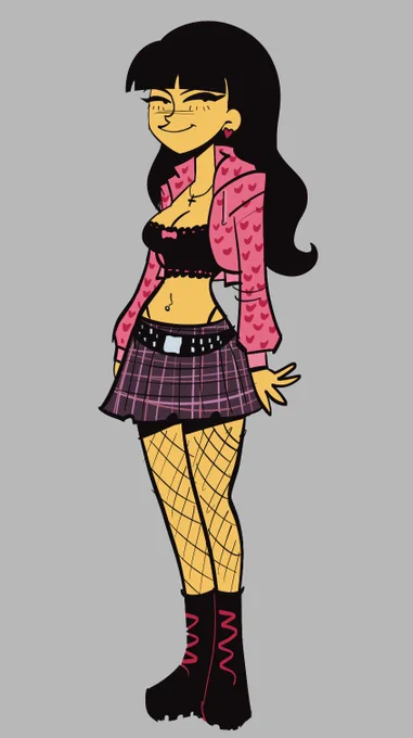 this college jessica design might be a little too on the nose but what do u think. high femme alt-accented female manipulator vibe idk 