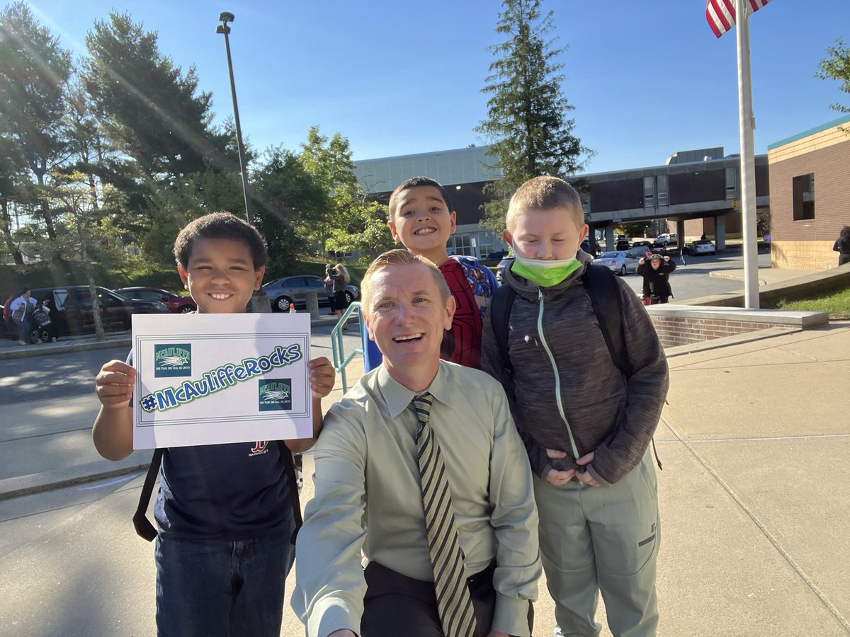 themcauliffe570's tweet photo. #PositiveSignThursday is back! And the kids are excited because #McAuliffeRocks! https://t.co/HT29dMhBpm