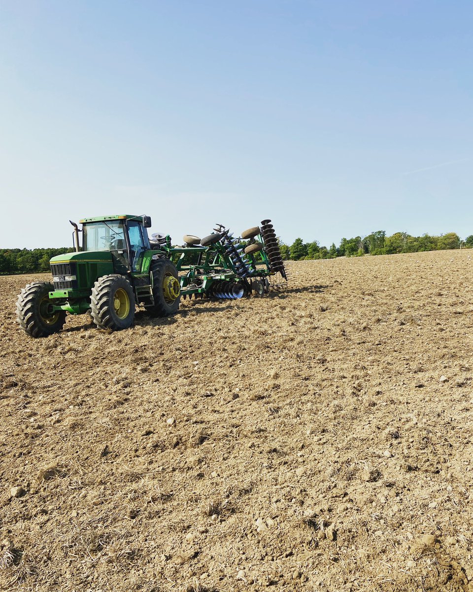 Dad talked about putting winter barley in a few sod fields this year, we’ve never done it before. Everything I know is thanks to him, the least I could do is try it for him. Watch over it for me dad.