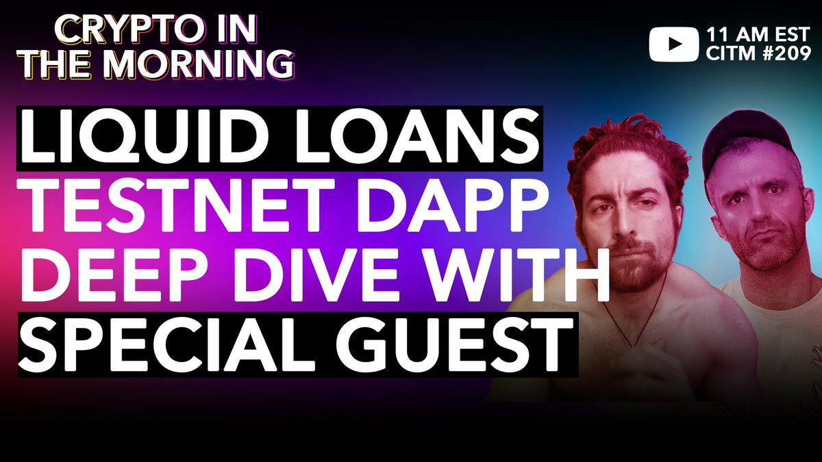 Listen to " <a href="/liquidloansio/">LiquidLoans.io – True DeFi Liquidity</a> Testnet dApp Deep Dive with Special Guest <a href="/_HEXiCAT_/">HEXiCAT</a>  CITM #209" by CITM CAST - Crypto In The Morning Podcast hosted by <a href="/GymRatCrypto/">GYMRATCRYPTO</a> <a href="/Sam_A_Stolt/">Sam Stolt</a> ⚓ spotifyanchor-web.app.link/e/wlZSVISLltb 
👇👇👇
📺Video version: youtu.be/RfKjgRHagbs