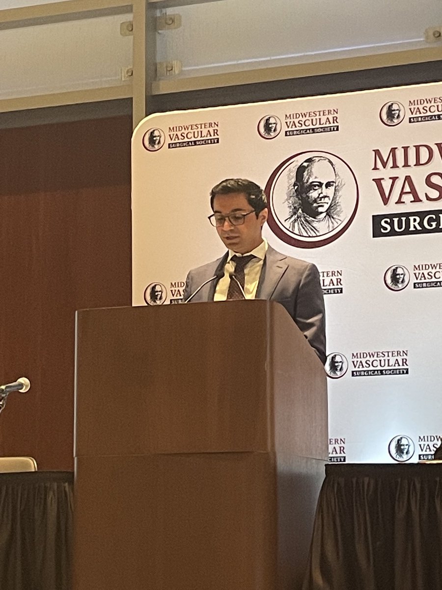 Dr. Neel Mansukhani presenting on type II endoleak prognosis and management ⁦@MWVSSociety⁩ Annual Meeting!