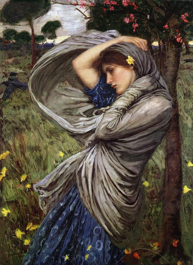 Stunning. John William Waterhouse - ‘Boreas’.