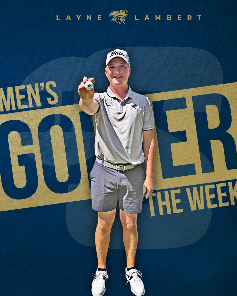 He fired a second-round 6️⃣5️⃣ and finished tied for fifth at the VCU Shootout!

@csugolf's Layne Lambert is the #BigSouthGolf⛳ Men's Golfer of the Week!