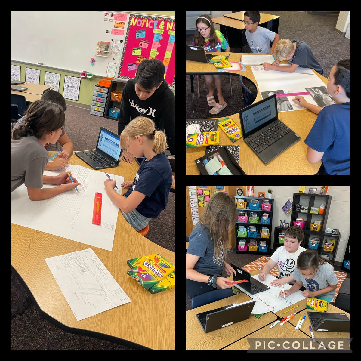 MissMeuser16's tweet photo. Collaborative Groups in action! Students work together to prepare a presentation on different types of government… today the students, tomorrow the teachers! https://t.co/E9ZROe2w7o