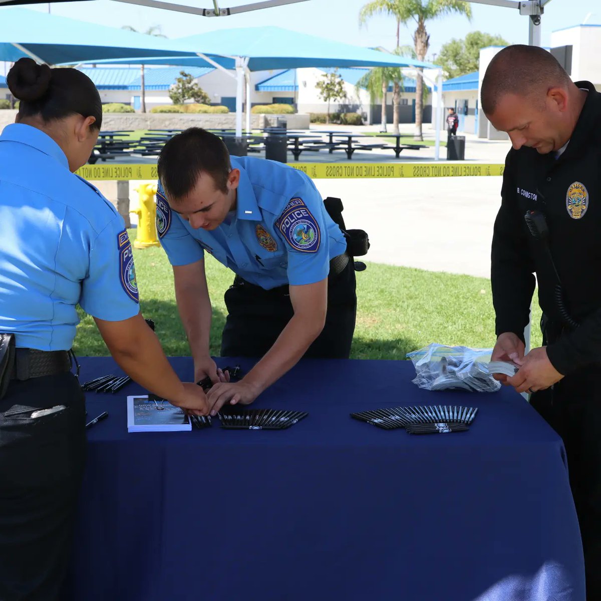 VVUSDPD's tweet photo. Today we are recruiting at Citrus Hill! You can stop by for information on how to join and get a sticker and pen! #vvusdpd #explorerpost975 https://t.co/4RceQJzc27