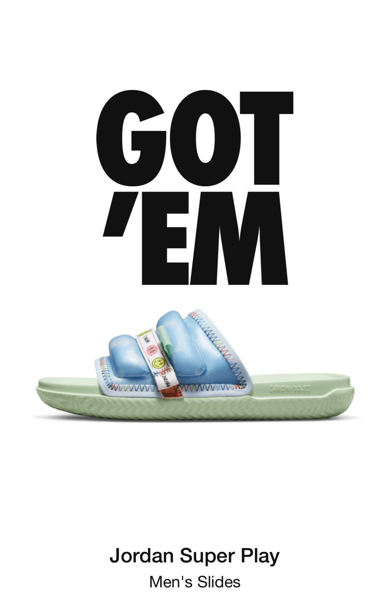 gitnitgaming's tweet photo. Finally selected in a @Nike SNKRS drawing. #GITNIT #JordanSlides https://t.co/d7KSULskS9