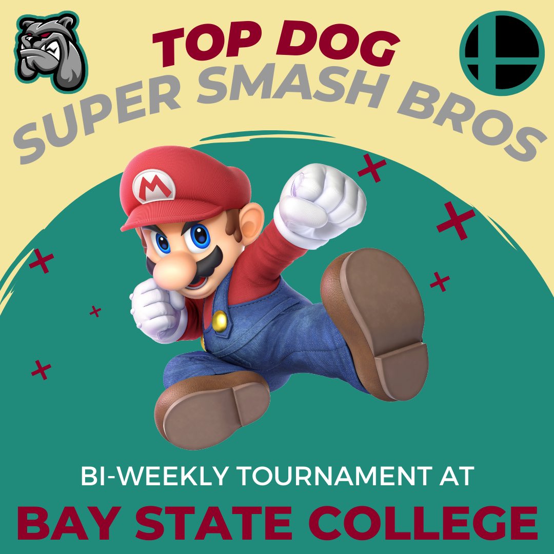 Top Dog Smash is back, and now it’s FREE!

$60 Prize Pool up for grabs, bring your setup or a Bay State ID for free pizza!

Events are bi-weekly starting on Tuesday 27th.

Are you ready to show BOSTON you’re the Top Dog?

Register for 9/27 here!
challonge.com/tournaments/si…