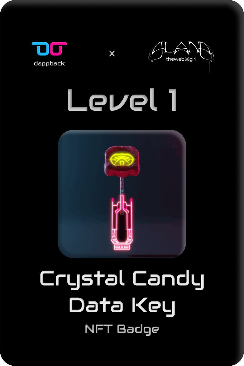 Fellow Web3 Task Travelers,

🏅 Shout out to all accomplished Level 1 users of our #Web3 Task Journey and HODLers of our 'Crystal Candy Data Key' NFT!

👀 We're working on some cool new stuff with <a href="/DappBackHQ/">DappBackHQ</a>!

✅ Reach our Level 2 and task away on dappback.com/alanatheweb3gi…