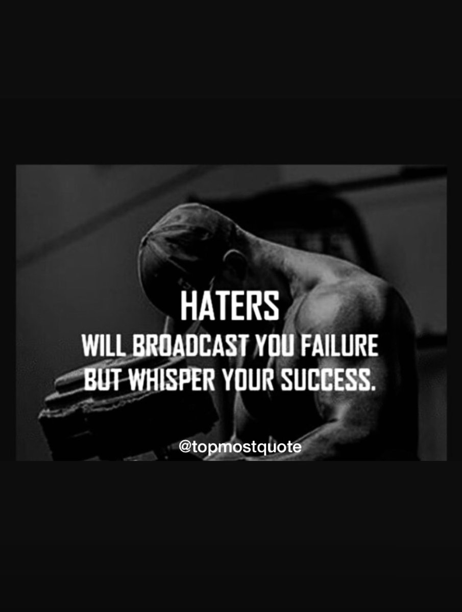 topmostquote's tweet photo. HATERS #tiktokdown #Federer #AUSvNZL #GOAT #Believe #ARMY #fitness #gym #bodybuilding #healthy #India #quotes #quote #Ukraine #T20WorldCup #RogerFederer https://t.co/hDZpTCz30k