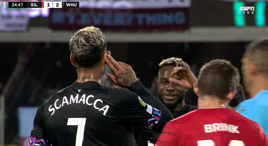 foet247europa's tweet photo. That Scamacca goal ... #UECL #SIFWHU https://t.co/bBf1fNJre5