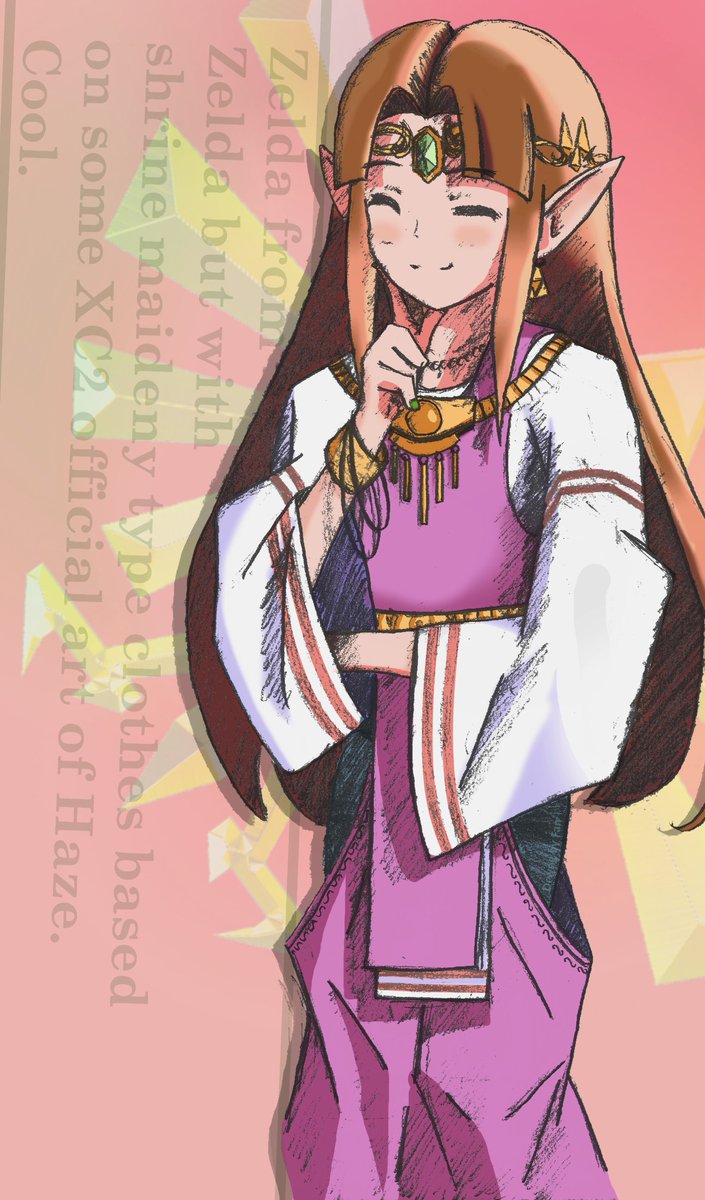 Fanatanata's tweet image. I made a Zelder for a new profile pic.
Can't do digital art yet so i coloured it in Paint.net with a keyboard and mouse.