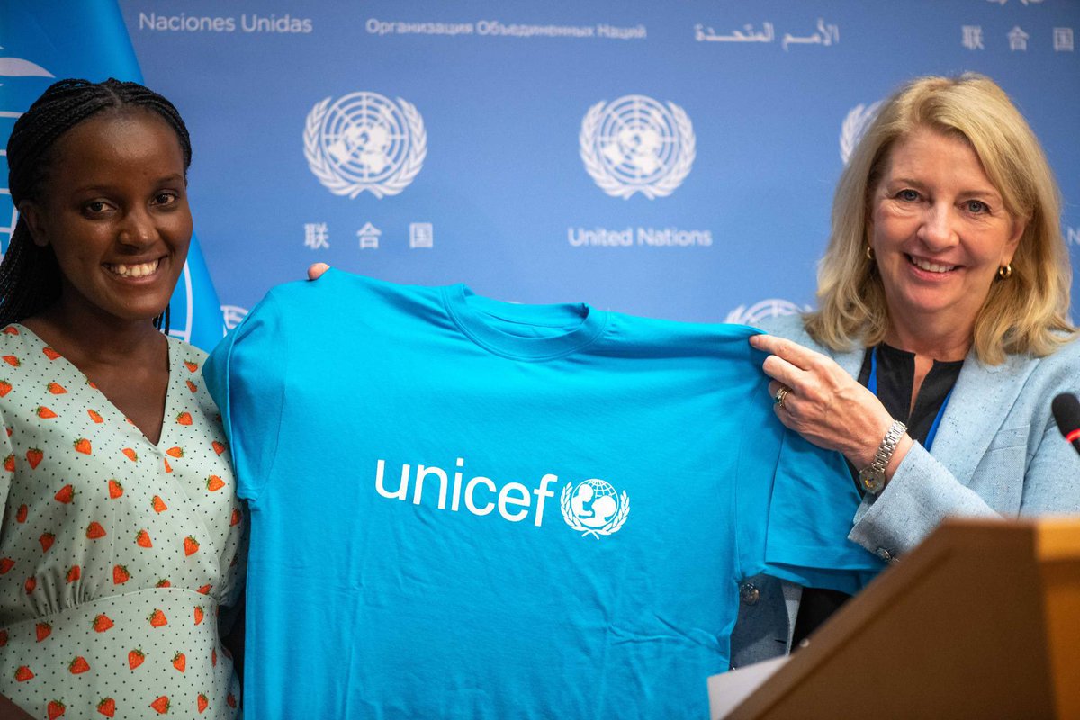 Welcome @vanessa_vash to the UNICEF family! @unicefchief has appointed today Vanessa Nakate as our newest @UNICEF Global Goodwill Ambassador in recognition of her commitment for #climate justice giving voice to the children and young people most affected by #ClimateCrisis #UNGA