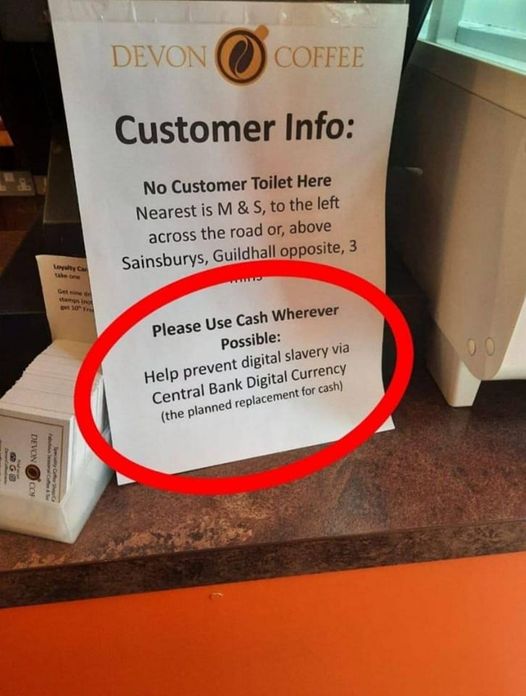 LFJIreland's tweet photo. Keep Cash Alive
Devon Coffee in England display a sign explaining why it is so important to KEEP CASH ALIVE.
#SupportDevonCoffee #KeepCashAlive #CashRebellion #DevonCoffee https://t.co/9c9nXrGttp