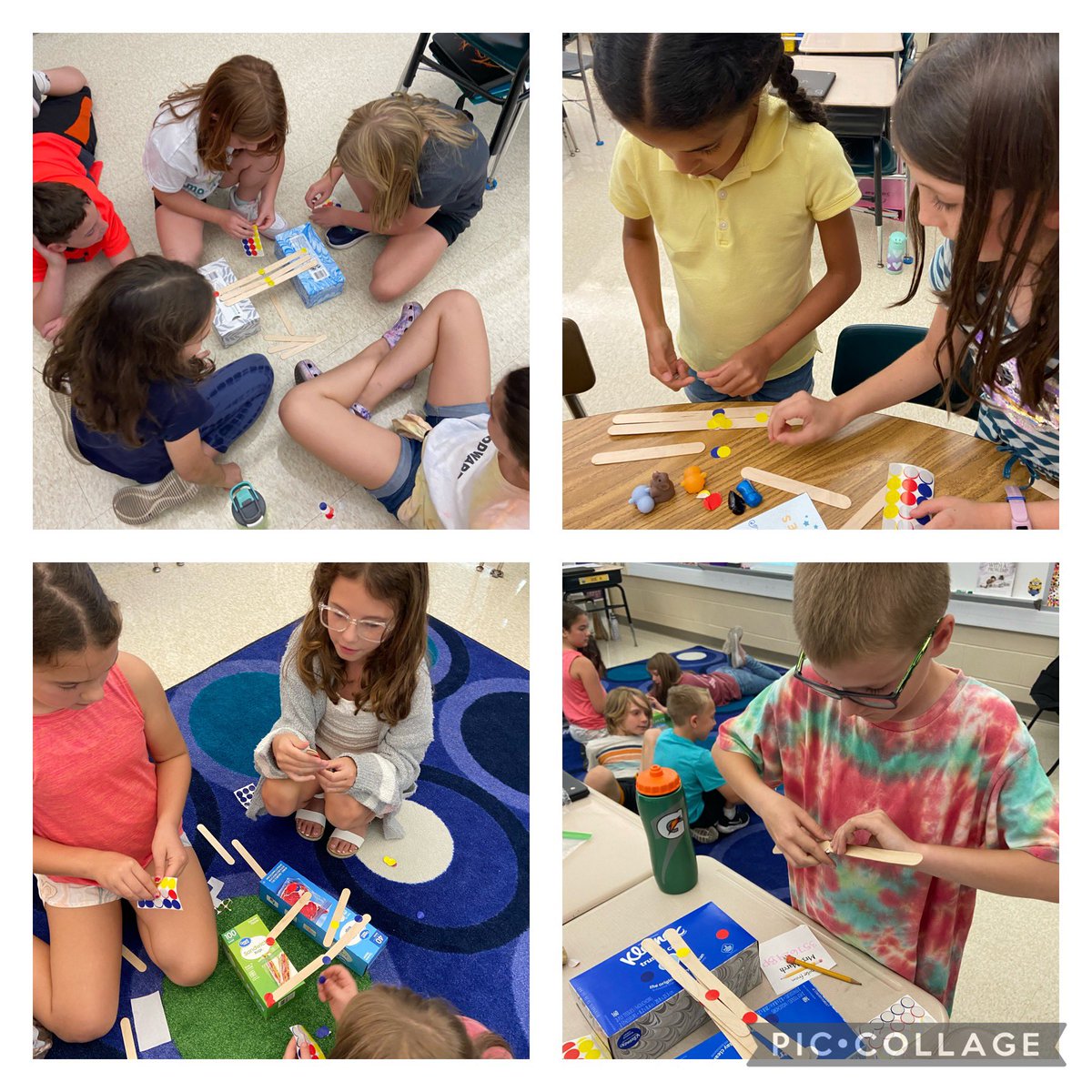 MrsMarchFC's tweet photo. We had a great time celebrating International Dot Day today! First we read The Dot by Peter H. Reynolds. We then harnessed our creativity and collaborated to build strong “dot bridges”! 😁@OwenJRobertsFC https://t.co/oKLuvVS4eT