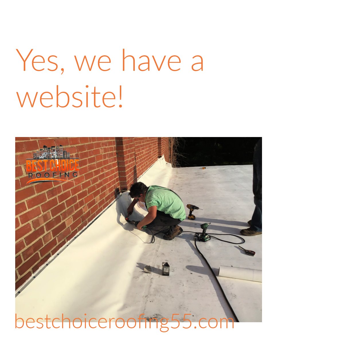 And that's a yes. We do have a website. 
👉bestchoiceroofing55.com

#website #wehaveawebsite #businesswebsite #roofing #werestorecommericalroofs #commercialroofrestorer #commercialroofrestoration #restoration #roofrestoration #restoreyourroof #roofcoatings