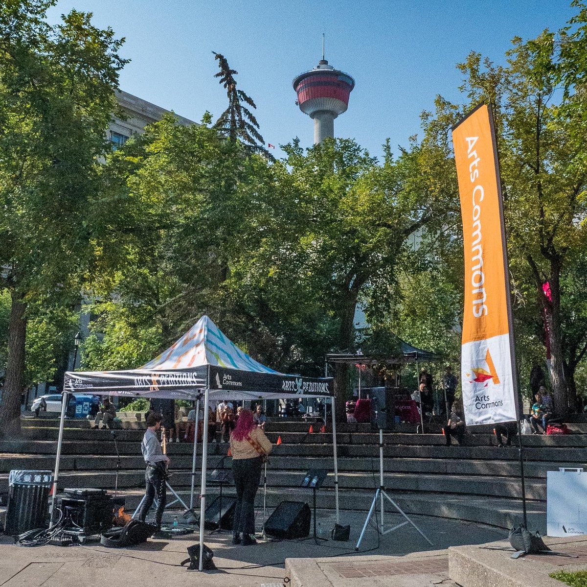 werklundcentre's tweet photo. #ArtsXpeditions is happening every Thursday this September! Pop by #OlympicPlaza at 12:30pm &amp; 4:30pm for performances by incredible local talent, like today’s Kate Stevens! https://t.co/041LaPyLEk