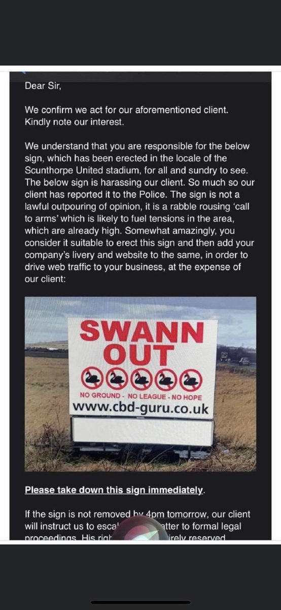 dizzyuptheguy's tweet photo. So apparently some person would like this sign removed so that nobody can see it. I’m absolutely not asking for everybody to RT this and it would be awful if other football fans were to make sure everybody saw this. #swannout #iron #uti https://t.co/vbVk3hthAw