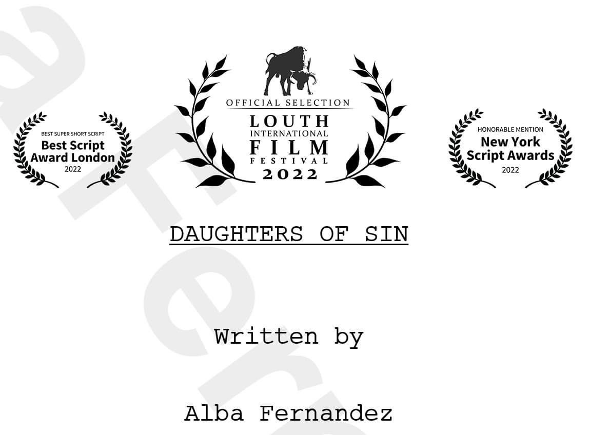 Delighted to have been nommed for Best Fiction Short and Best Director at this year’s @LouthFestival for ‘Oisín’
My dystopian proof of concept script ‘Daughters of Sin’ has also been nominated for the festival’s scriptwriting competition
And finally ‘The Date’ premieres here too!