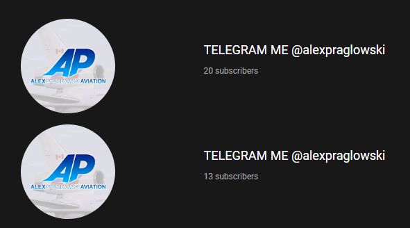 Hi @TeamYouTube, it appears there are two bots that are impersonating my channel 'Alex Praglowski Aviation' and telling audience members that they've won a prize. This is 100% not me and I'll never ask for personal information, could you do something about this?