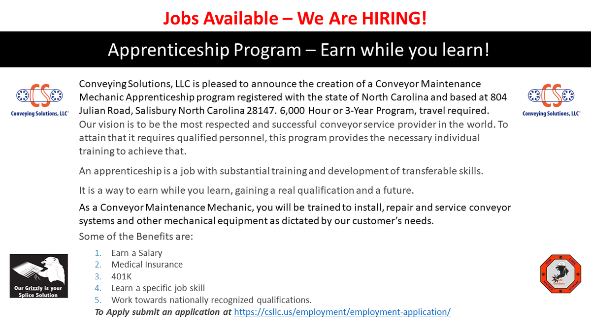Apprenticeship Program Announcement