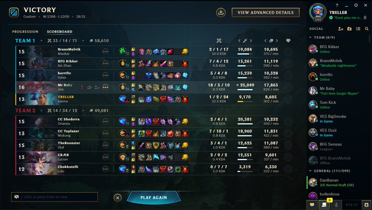 TheTreller's tweet photo. 2-1 vs xXCringeClubXx, but the first 2 games was just hecagaming from both teams https://t.co/AVpjadZbVb