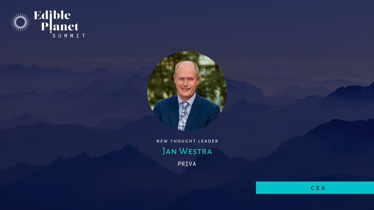 Jan Westra, a strategic business developer at <a href="/PrivaINT/">Priva Horticulture</a>, is one of our attendees at tomorrow's #EdiblePlanetSummit to collaborate and create sustainable solutions for our #foodsystems. ✨

Learn more here: edibleplanetventures.com/summit