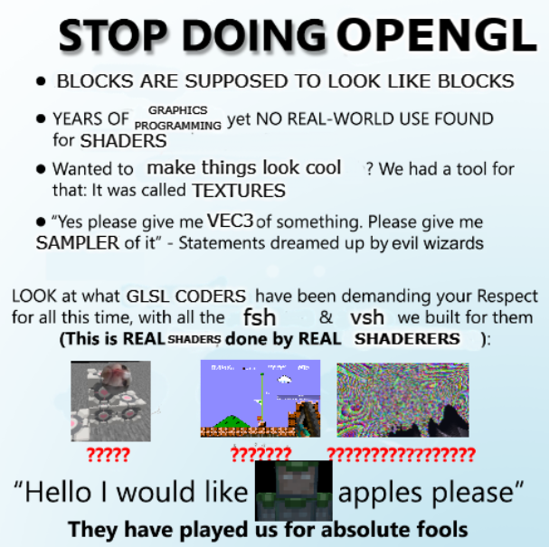 mapmaking_memes's tweet photo. shaders people scare me https://t.co/sdCefEGQjX