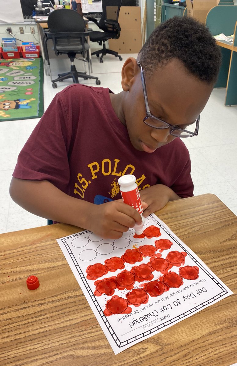 CPES_Ballstars's tweet photo. Happy International Dot Day! Dot Races in Math and Dot Day Science Experiments. @CPES_Cheetahs https://t.co/D6pkayBib1