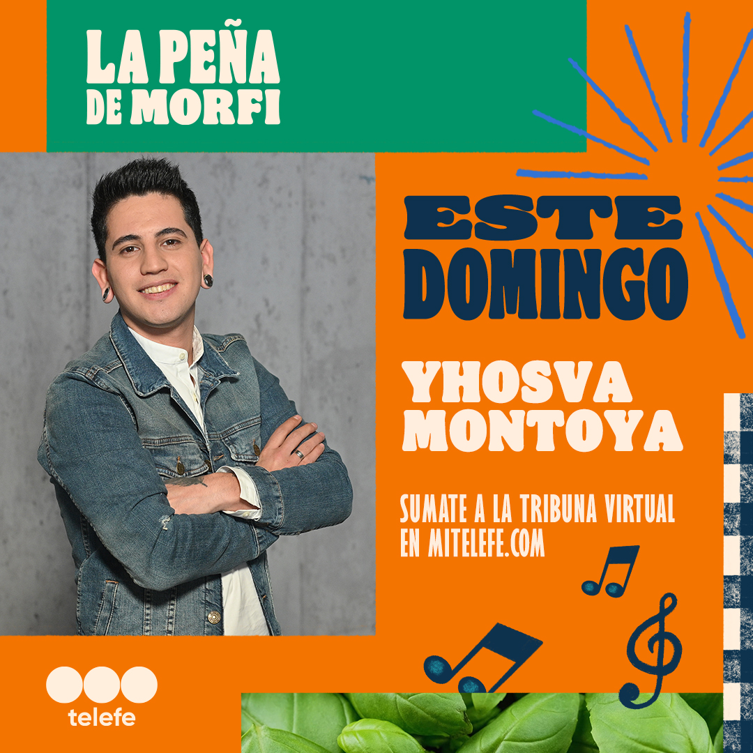 telefe's tweet photo. Este domingo #LaPeña se pone linda 🤩 Nos vista @yhosva_ok, el gran ganador de La Voz Argentina 👉 Sumate a nuestra tribuna virtual https://t.co/cebczapm7v https://t.co/blFiFnr5q8