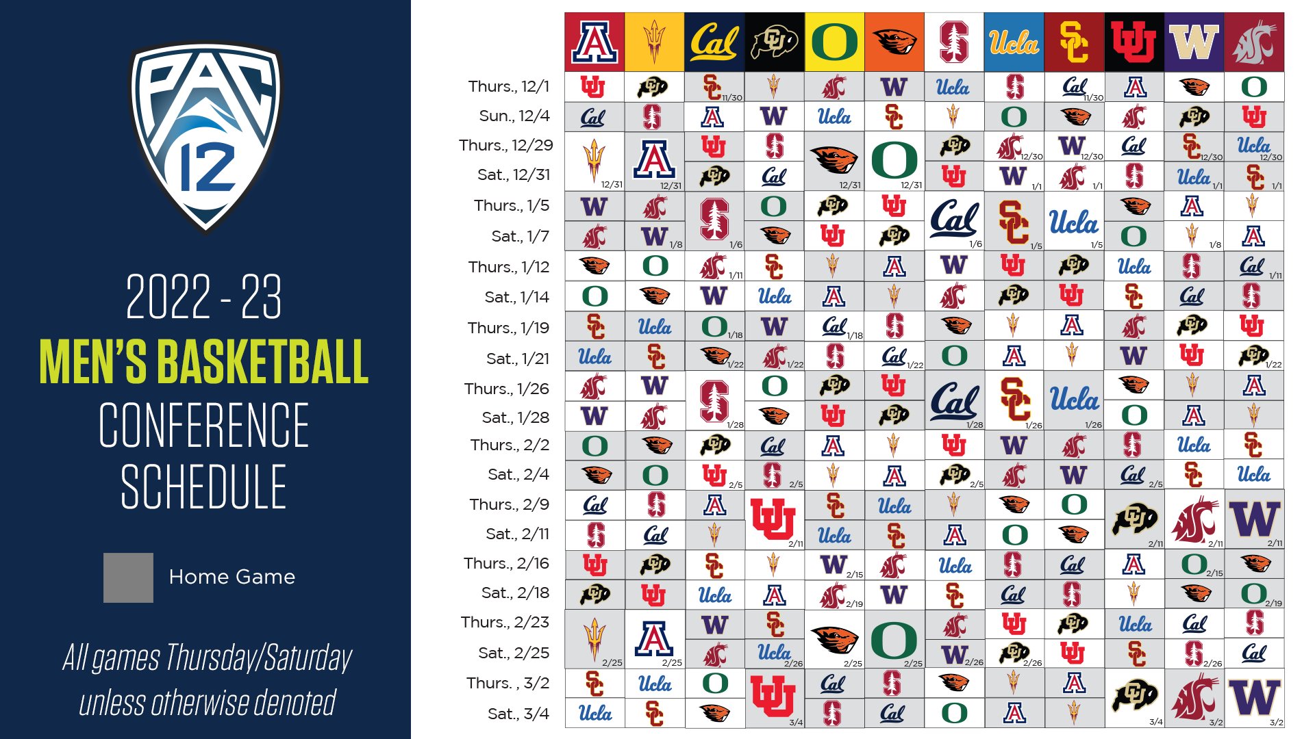 Pac 12 football schedule deals
