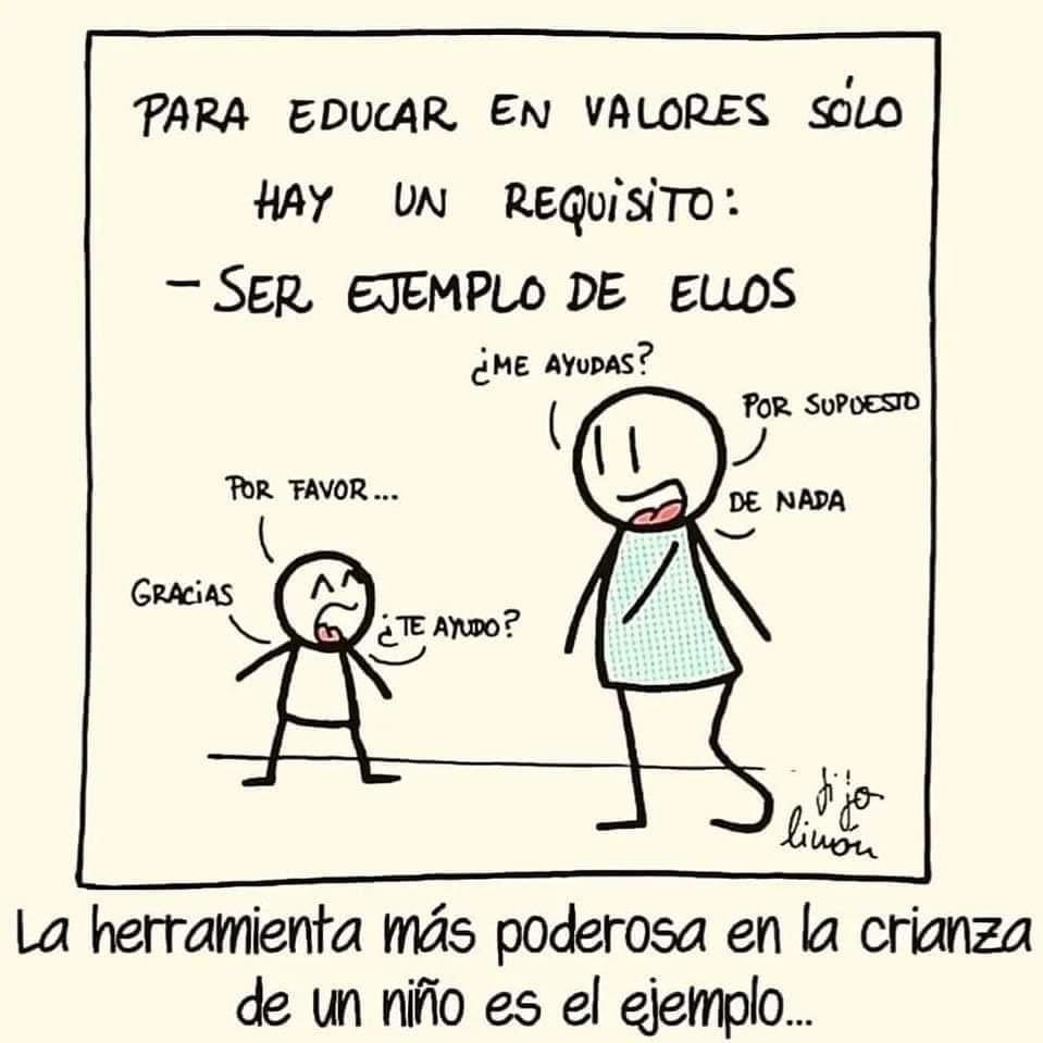 Padres nunca es tarde para empezar a enseñar básicas lecciones de una sana convivencia familiar. #SalvemosLaFamilia