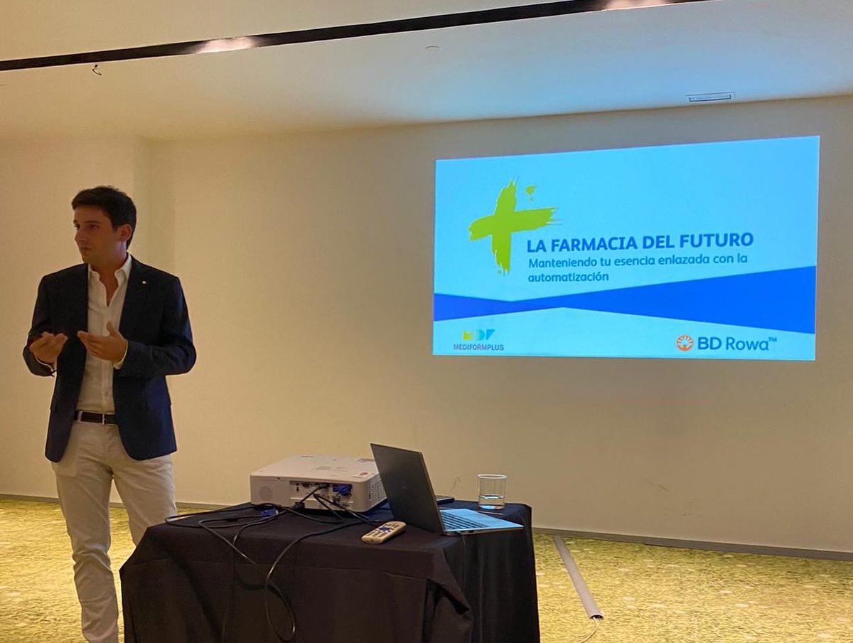 bdrowaes's tweet photo. ¡Gran éxito de asistencia en Barcelona! 
Esta mañana en otro de nuestros eventos “Desayuna con BD Rowa y MDF. Hablamos de la #farmacia del futuro. Muy felices por el lleno de la sala. 
Ponencias, debates y casos de éxito de #automatización, #digitalización, experiencia de compra https://t.co/uu1k7NPSkw
