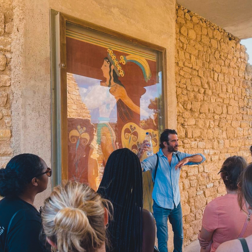 cyathens's tweet photo. In Andros one minute, in Crete the next! The Fall field study trip to #Crete is currently underway. So far, students have visited places like the #PalaceofKnossos, the #SpinalogaIslet, the Archaeological Museum of #Heraklion, and even a local brewery!
#cyathens #cya60years https://t.co/bnRHaVoPov