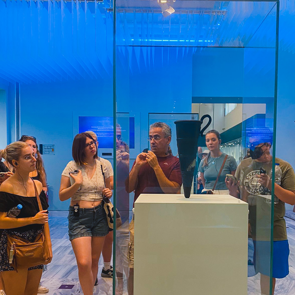 cyathens's tweet photo. In Andros one minute, in Crete the next! The Fall field study trip to #Crete is currently underway. So far, students have visited places like the #PalaceofKnossos, the #SpinalogaIslet, the Archaeological Museum of #Heraklion, and even a local brewery!
#cyathens #cya60years https://t.co/bnRHaVoPov