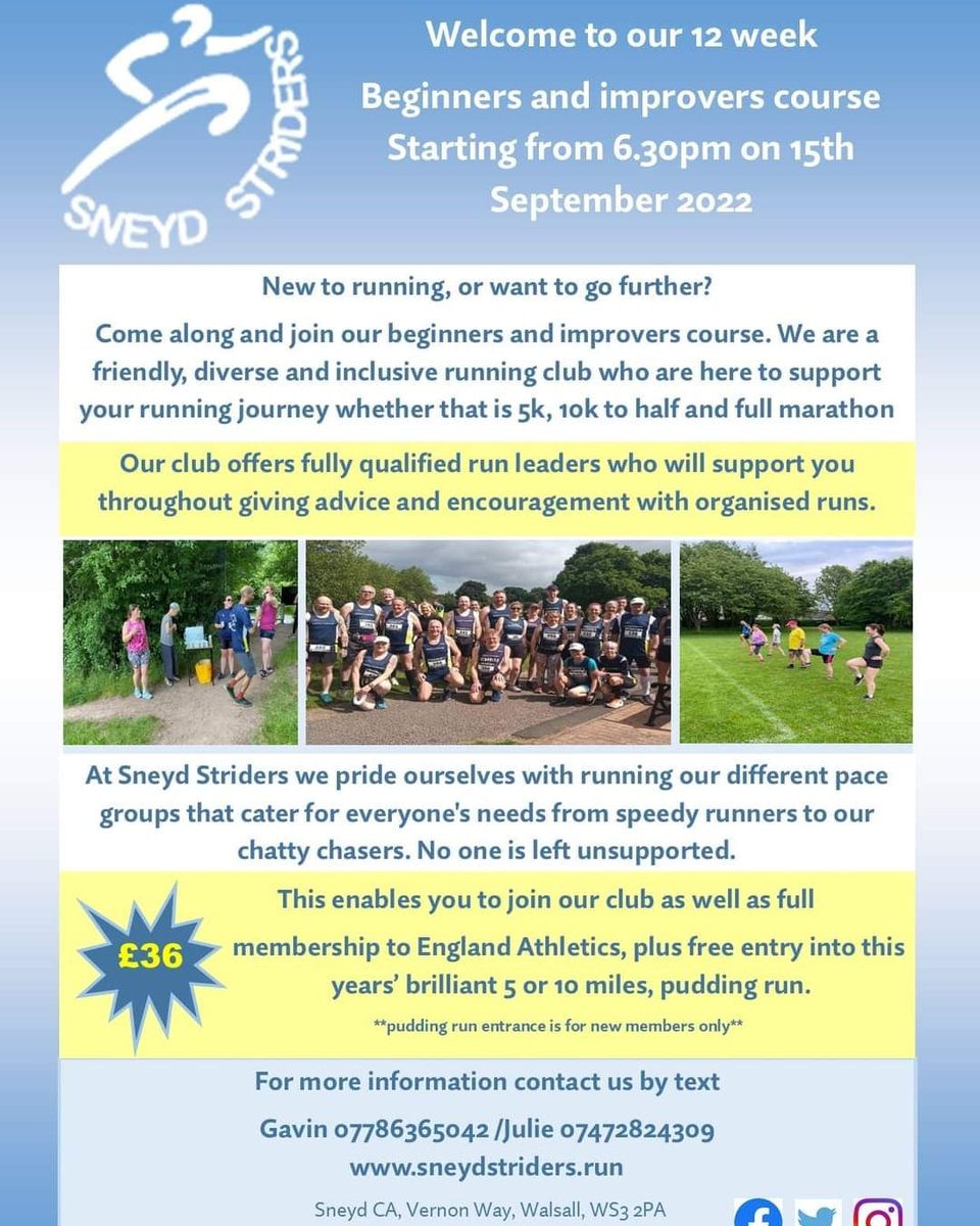 Sneyd Striders tweet media