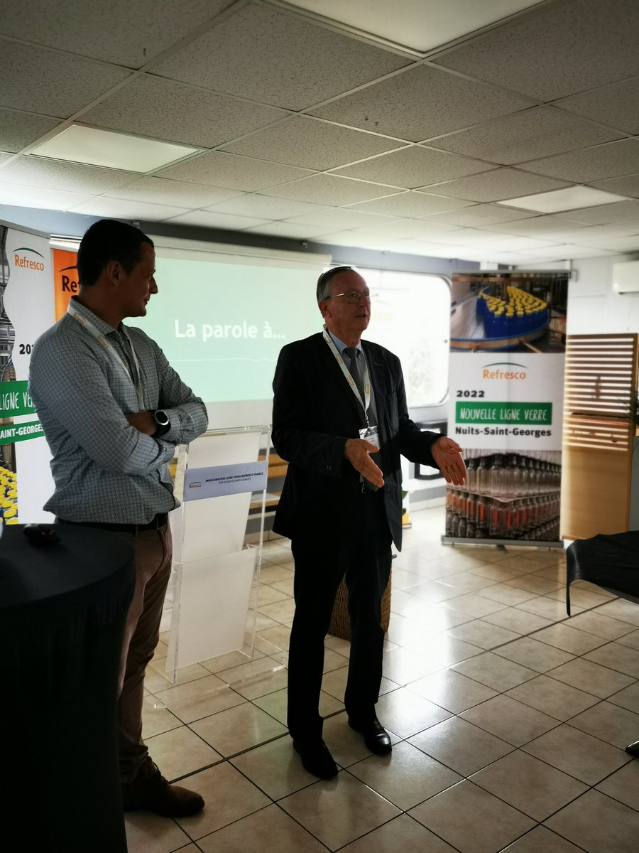 aisupi0's tweet photo. Inauguration ce jour d'une ligne de production chez REFRESCO à #NuitsSaintGeorges https://t.co/0Xv4BtfRRi