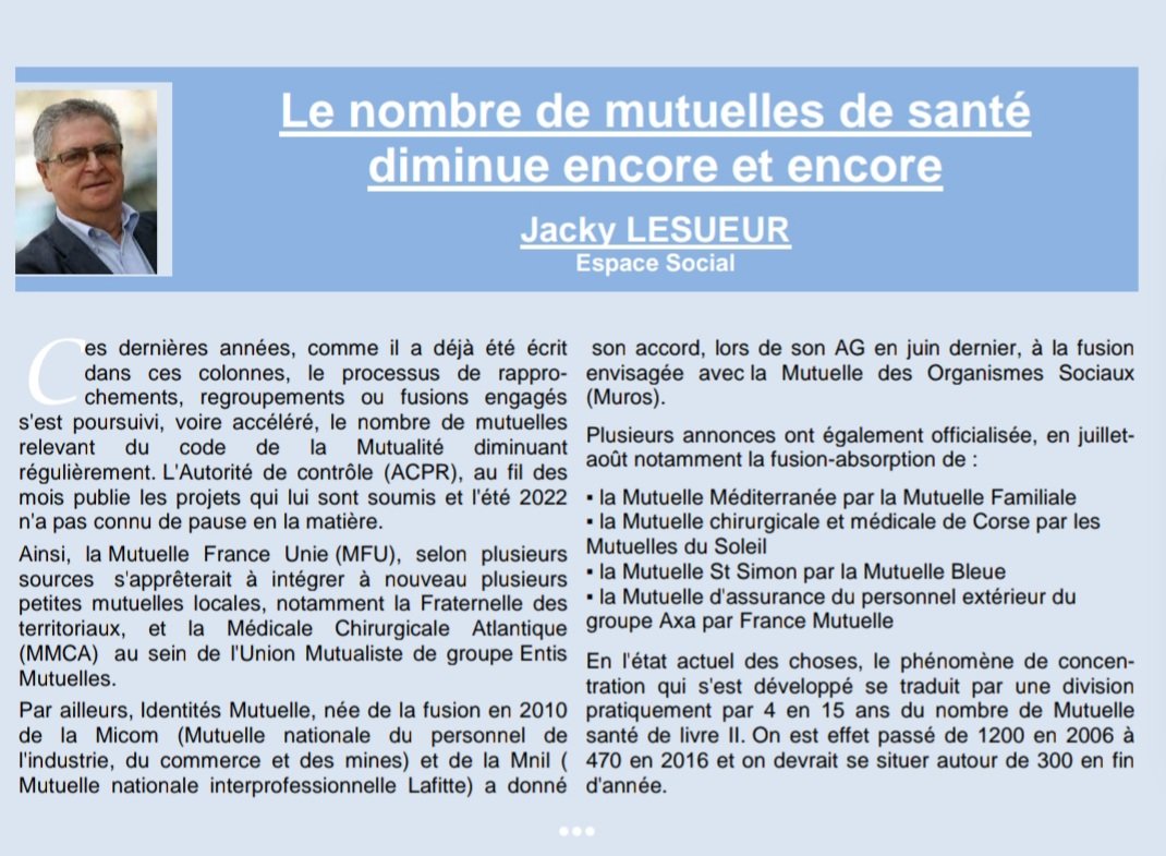 JPhilippebrun's tweet photo. [#Ess - Mutualité] @Ciriec, J.@Lesueur : Le nombre de #mutuelles de santé #diminue encore et encore ↘️ cc @mutualite_fr @ESS_France ⤵️ https://t.co/z9AF3moo5s