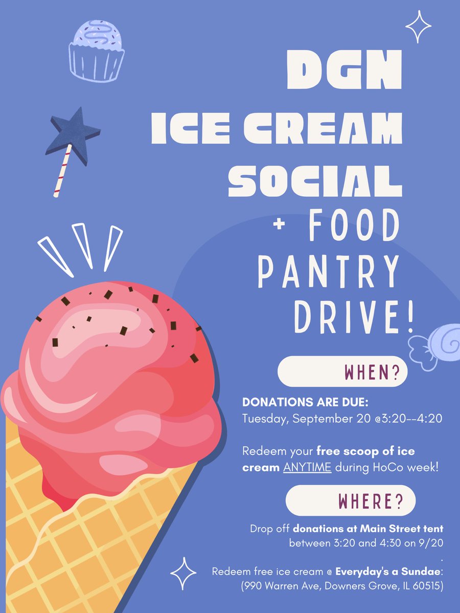 Please consider bringing a canned food item or other non-perishable goods to our purple tent in the Main Street parking lot on Tuesday. This will help our local food pantry!