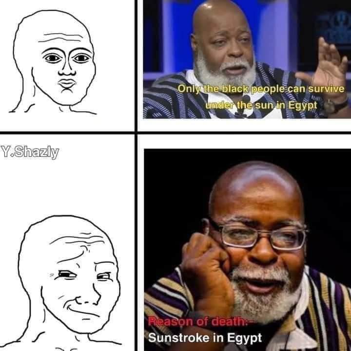 afrocentrists posting their L's online on Twitter "https//t.co/eTckPhbNFI" / Twitter