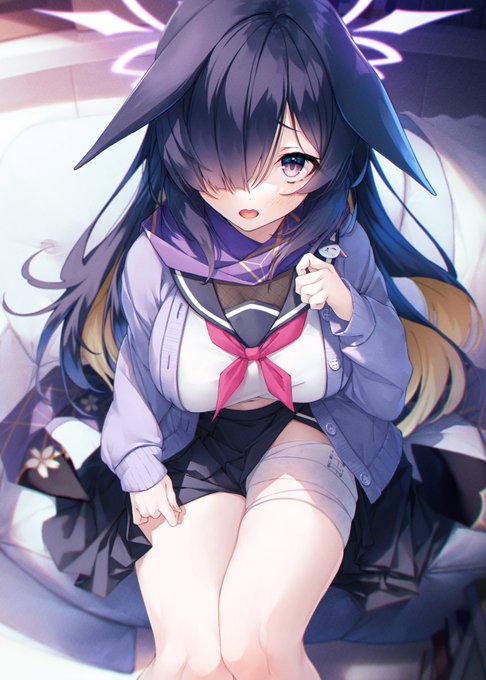 #ブルアカ #ブルーアーカイブ 
太もも挟みの術 ツクヨさん 完成。 