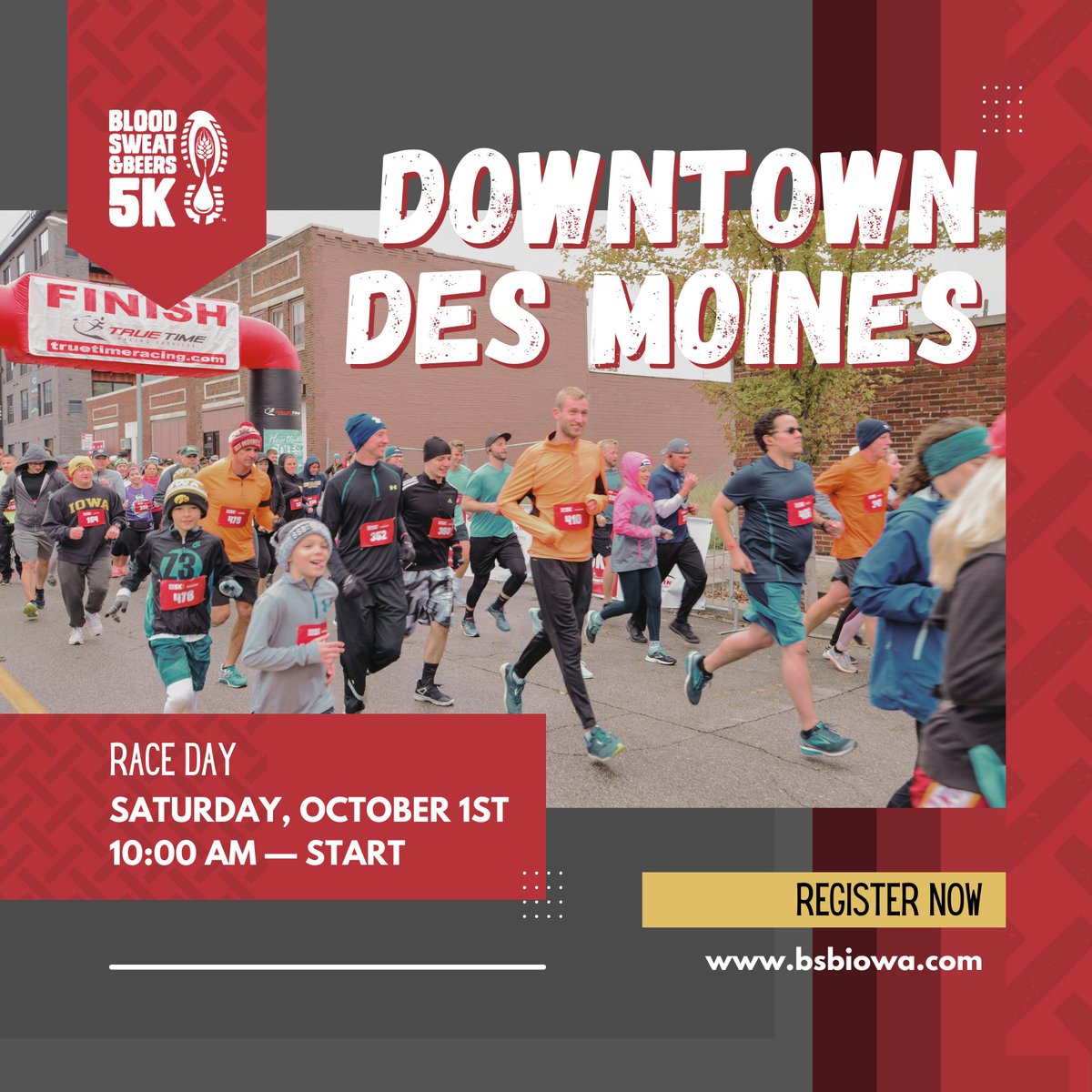 BSBIowa's tweet photo. We're better together. Grab your friends, grab your tickets and get ready to run for a cause on Saturday, October 1. Every dollar raised benefits local Iowa families battling blood and pediatric cancers. #bsb5K #familycancernetwork #raceforacause https://t.co/qNCyl933wH