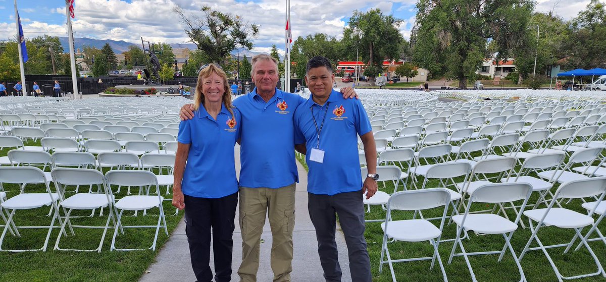 7000 chairs done! Thanks for the great volunteers from COS for their great work at the IAFF Fallen Fire Fighter memorial! #septemberofservice