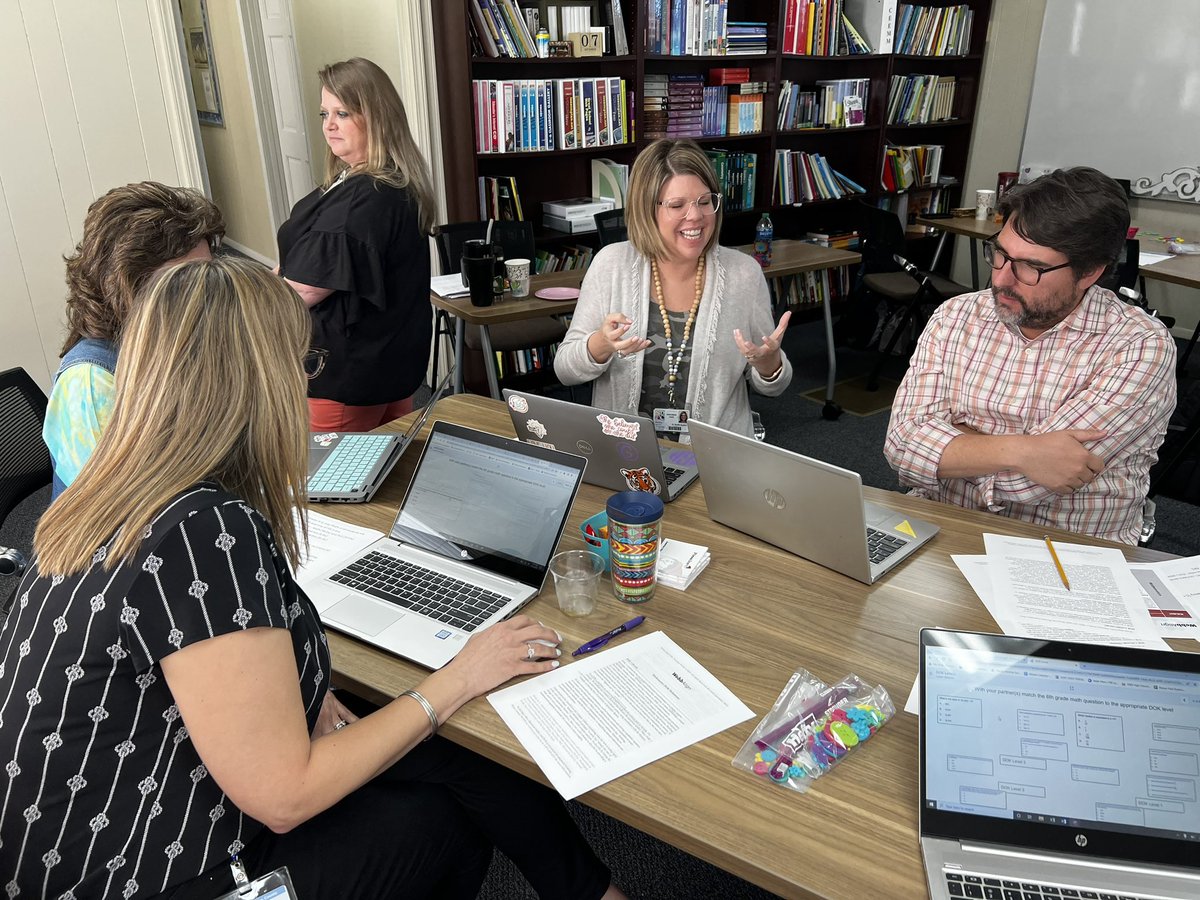 Leading <a href="/PickensSchools/">School District of Pickens County</a> Instructional Coaches is one of the great things I get to do! Today we looked at strategies for data analysis, DOK levels of student tasks and assessment items, and processes for reflecting on the 21-22 reading progress. #Engagingtoday #empoweringtomorrow