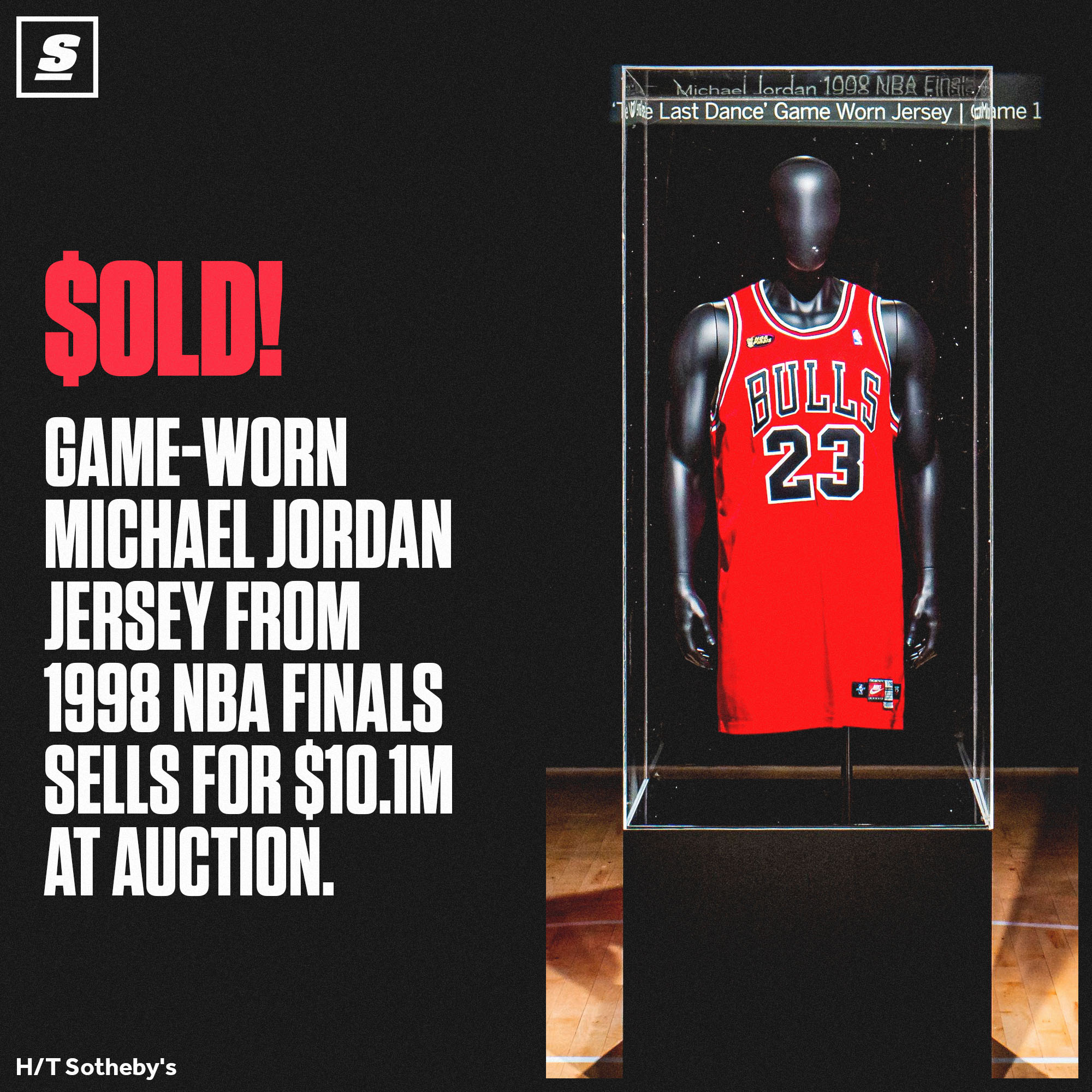 Michael Jordan's game-worn jersey just sold for MILLIONS