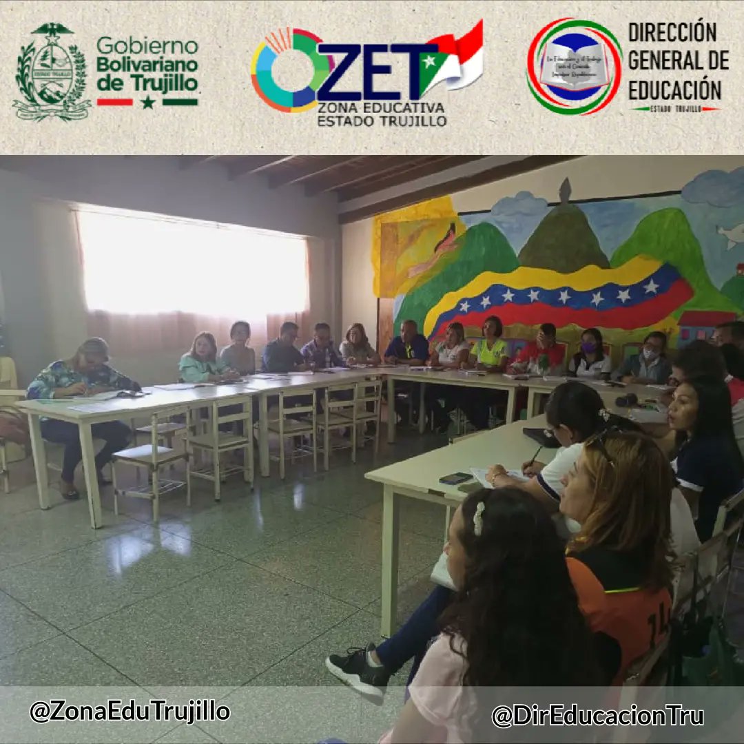 notieducatetru's tweet photo. #15Sep Este jueves se desarrolló la 1era Mesa de Trabajo del Agrupamiento Pedagógico a fin de abordar temas referidos a la formación docente Lara el Año Escolar 2022-2023

@_LaAvanzadora @Gerardo4fPsuv @ReynaDeMarquezOficial @MariiaPalomares @MppEducacion @GobTrujillo https://t.co/dvOeDMgCi8