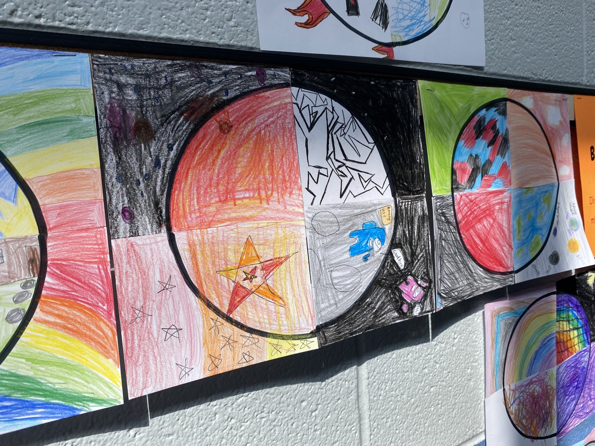 AtkinsonElem's tweet photo. Sep. 15 is International Dot Day! After reading the story "The Dot" by Peter Reynolds in library, our Cougars #synergized to create their very own collaborative dots. Upper grades even got to partake in a tower-building STEM challenge. 

We 💙 reading!

#WeAreATK🐾 https://t.co/31JOD5HN8A