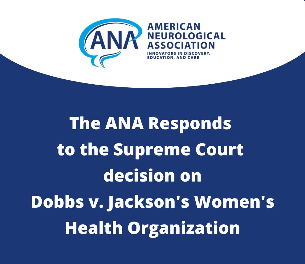 American Neurological Association (TheNewANA1) / Twitter