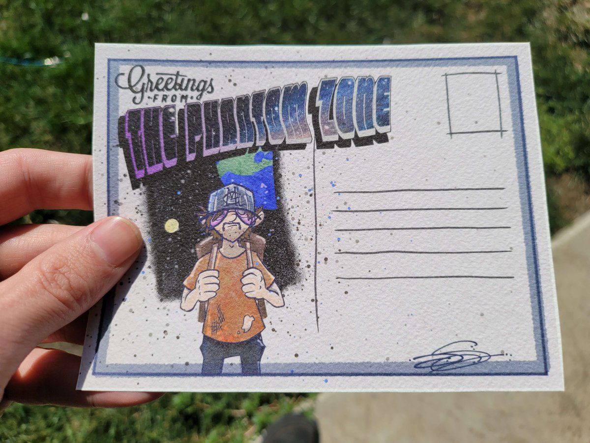 getdown_moses's tweet photo. Wish you were here!

#comicartist #illustration #selfie #OC #originalcharacter #sunglasses #rosetintedglasses #baseballcap #baseballhat #space #moon #earth #thephantomzone #DC #dccomics #backpacking #travel #traveler #explorer #postcard #postcardswap #greetingcards #greetings https://t.co/03BFG6r1T8